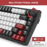 ⁦كيبورد جيمنج ميكانيكي سوتش احمر لوحة مفاتيح Magegee Star75 للألعاب الميكانيكية بتحكم دوراني 75% كيبورد ميكانيكي⁩ - الصورة ⁦3⁩